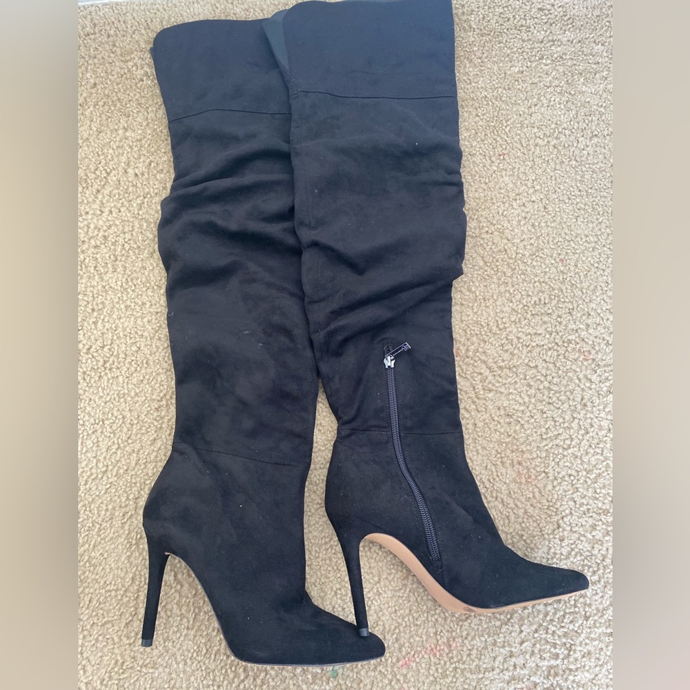 Jessica Simpson Black Over the Knee Boots